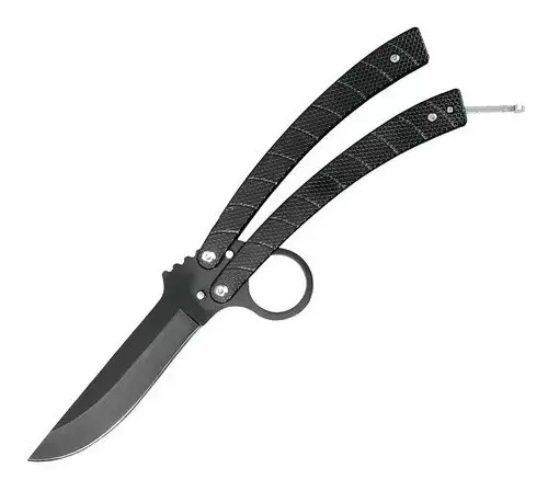 [BE-547160] Navaja 4" Mariposa Negra Lion 9574 Zz Lion Tools para Uso Rudo