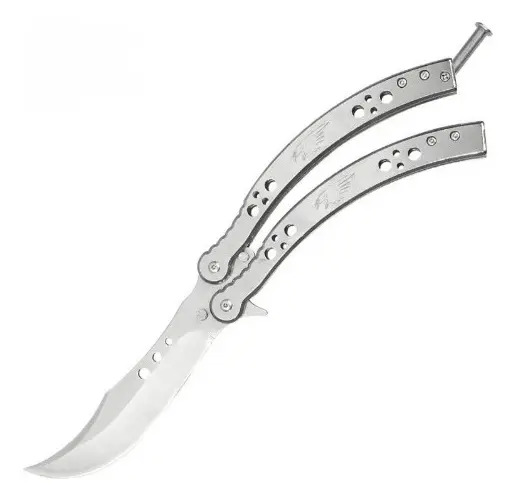 [BE-547161] Navaja 4" Mariposa Plata Lion 9572 Lion Tools para Uso Rudo