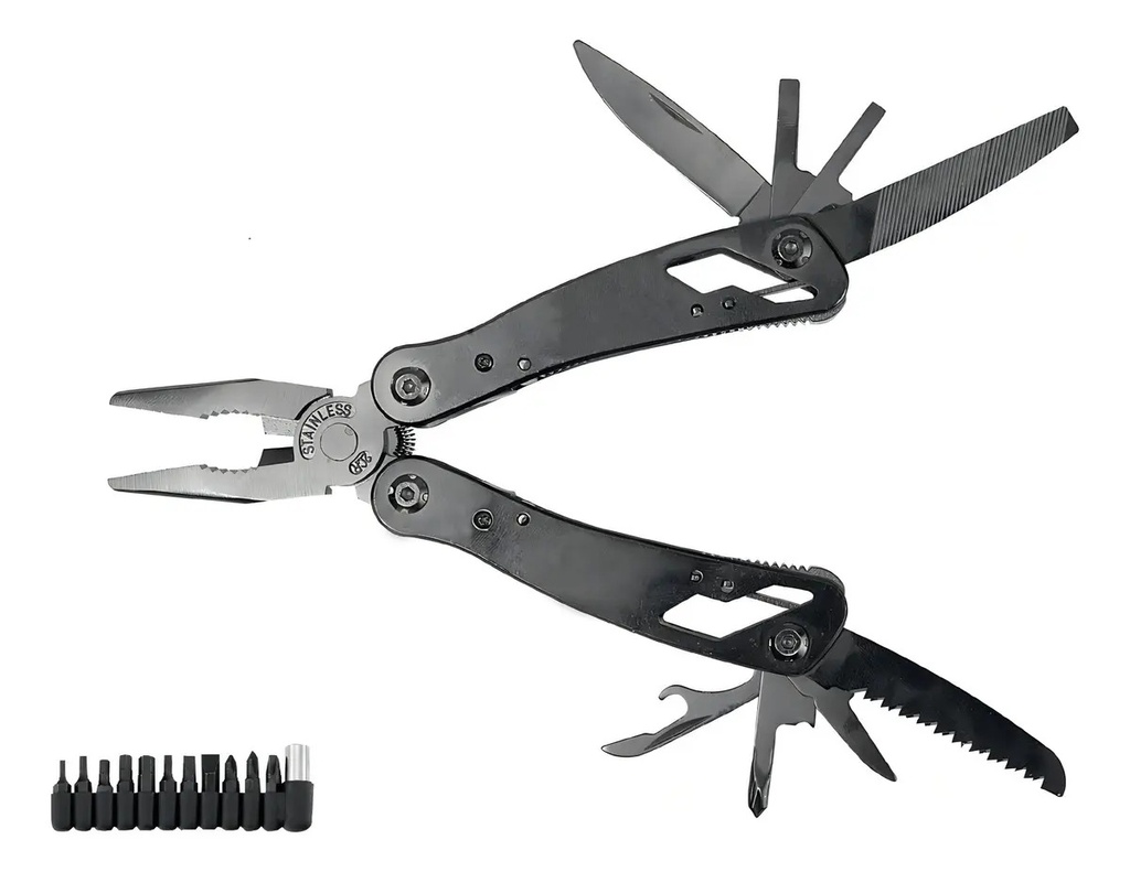 [BE-547240] Navaja Mult Negra Lion 9309 Lion Tools para Uso Rudo