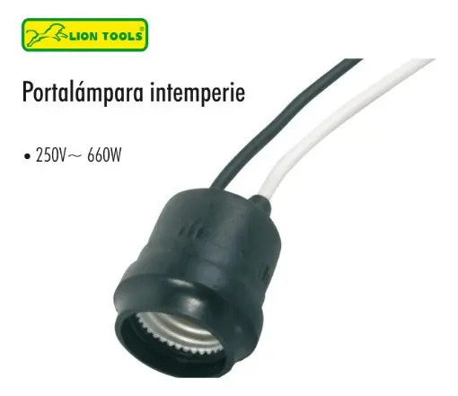 Soquet Intemperie Lion 0835 Lion Tools para Instalación Eléctrica