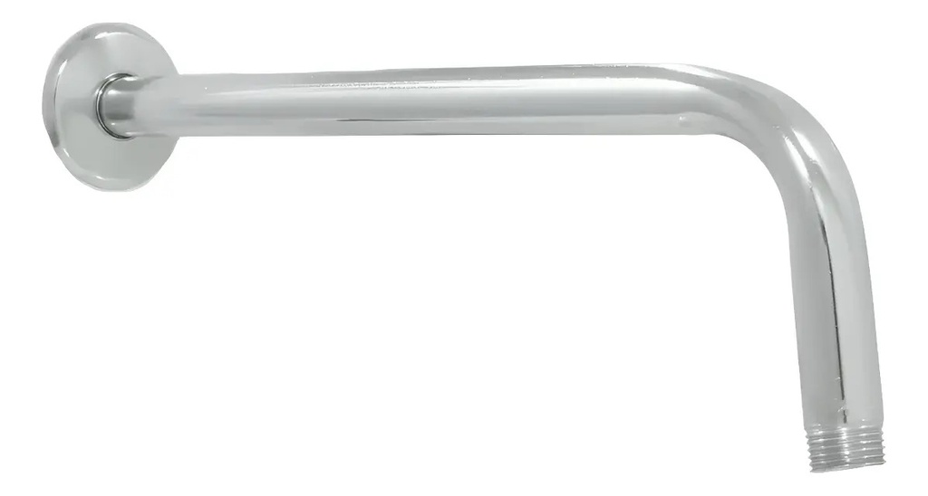 Brazo Regadera D Fierro 40CM A/r Metalflu para Instalación Hidráulica