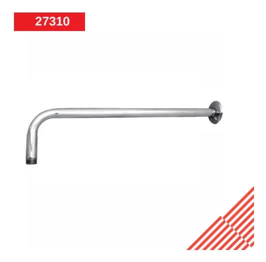 Brazo Regadera Fierro Cromado 50CM Ar Metalflu para Instalación Hidráulica