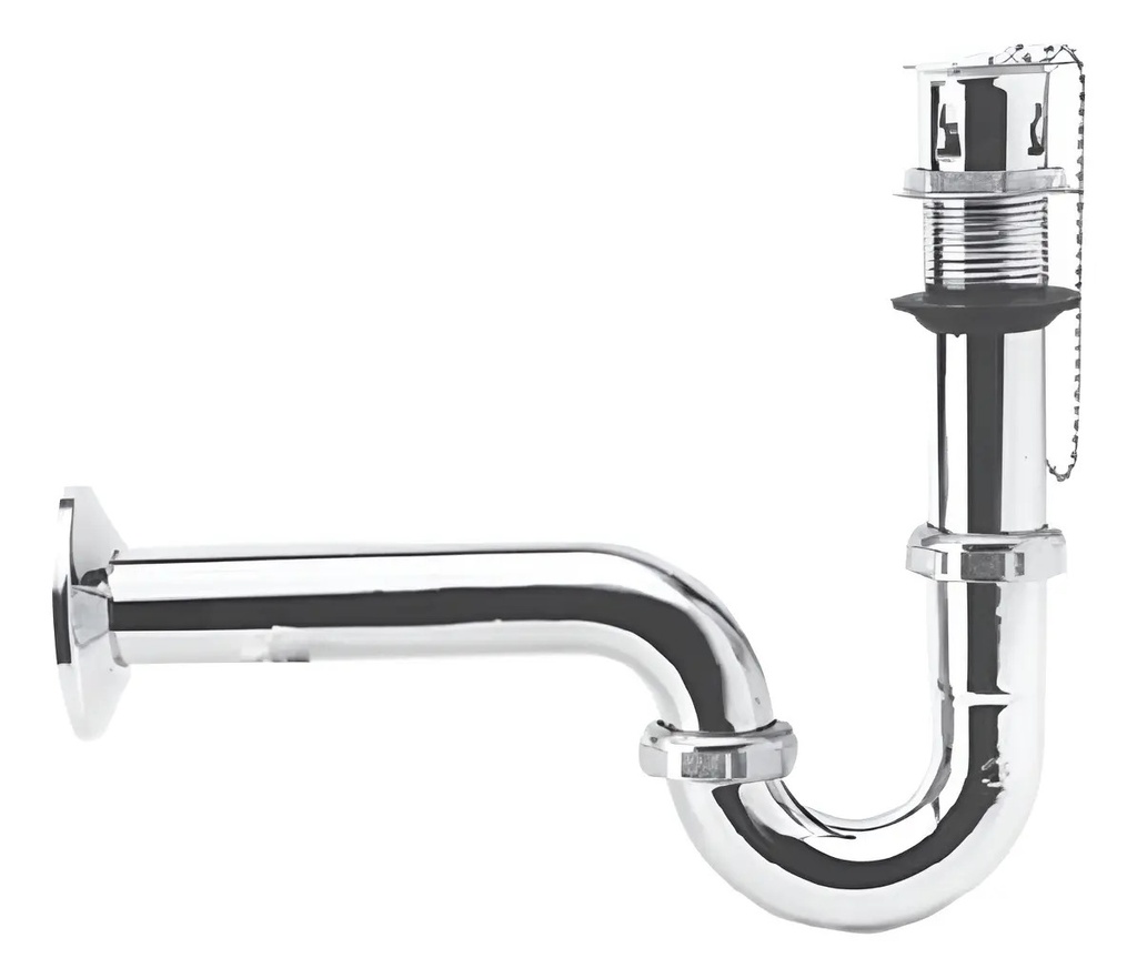 Cespol Para Lavabo Economico Metalflu para Instalación Hidráulica
