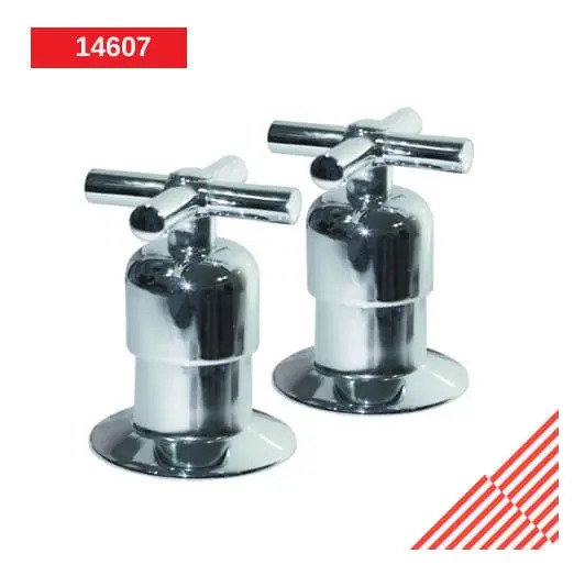 [BE-14607] Juego Maneral Indu Cromo Con Chapeton Metalflu para Taller