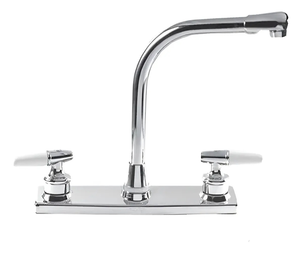 Mezcladora Freg Tipo Cobra Satin P Metalflu para Instalación Hidráulica