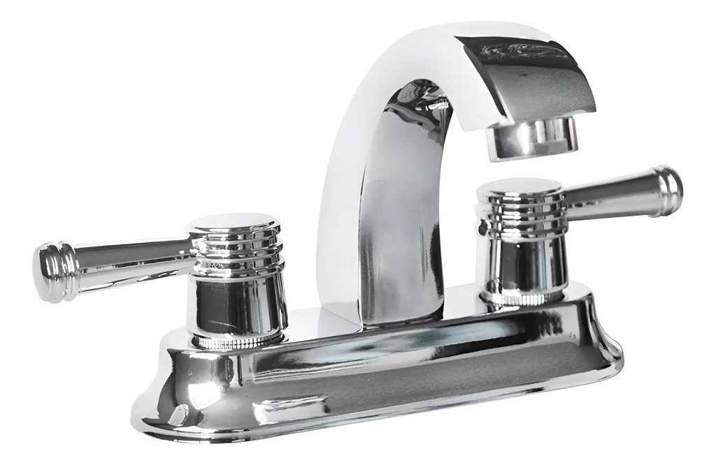 Mezcladora Lavabo Adana Cromo Metalflu para Instalación Hidráulica