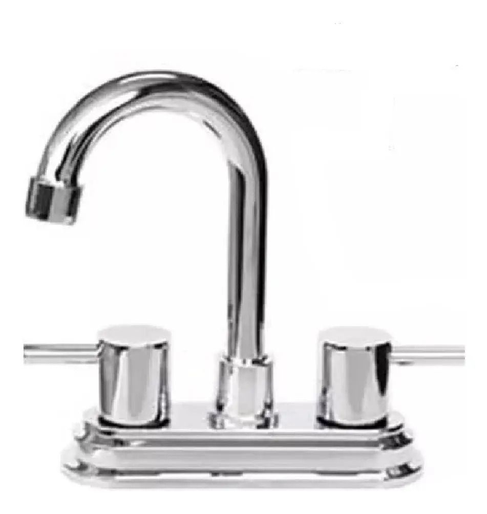 [BE-B04428] Mezcladora Lavabo Hibris Cromo Metalflu para Instalación Hidráulica