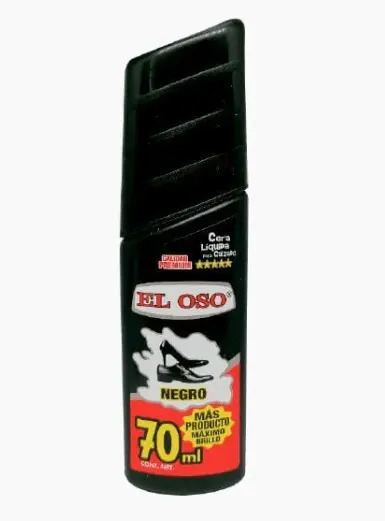 [BE-85009] Cera Liq 70ML Negro Oso 8500A para Mantenimiento