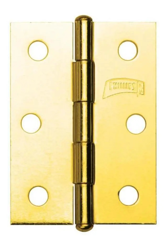 [BE-B01772] Bisagra Latón 2-1/2"X1-13/16" PHS125ECTPL Phillips