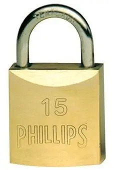 [BE-B01192] Candado Gancho Largo PHS15GL Phillips para Seguridad