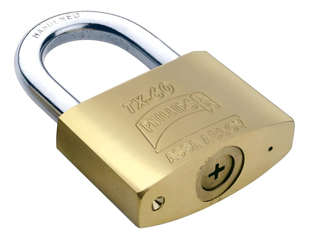 [BE-B04551] Candado Latón 60MM PHSTX60 Phillips para Seguridad