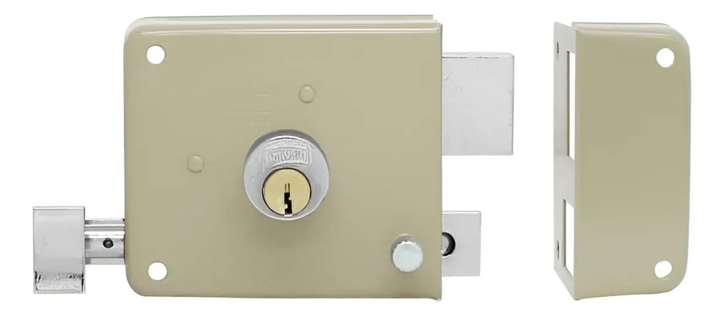 [BE-35869] Chapa Instafacil Cromo Derecha PHS715 Phillips para Puerta