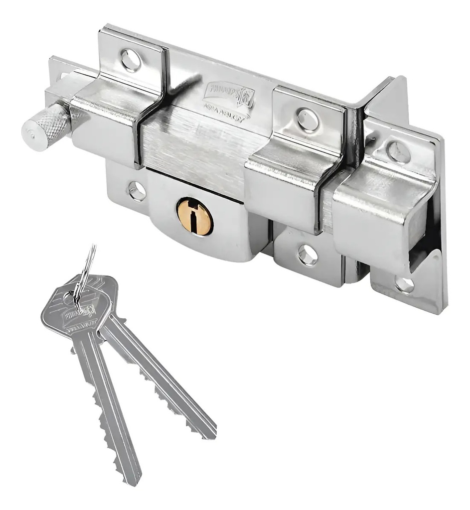 [BE-B00997] Chapa Libre Cromo Der PHS800L Phillips para Puerta