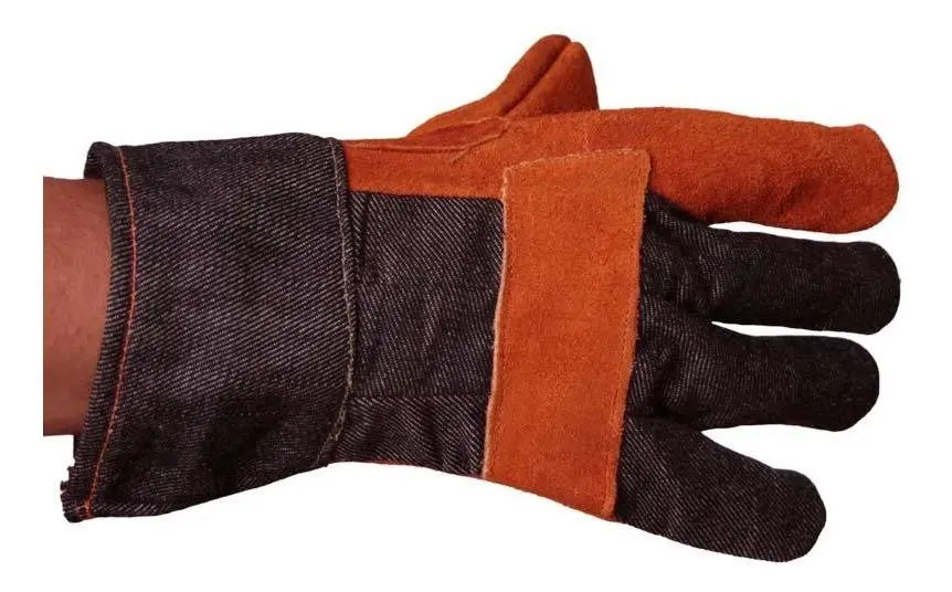 [BE-727075] Guantes De Carnaza Con Mezquilla GTS006 Samar para Taller