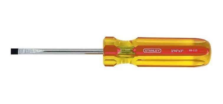[BE-STY69113] Desarmador Plano 3/16"X8" 69113-60735 Stanley para Taller