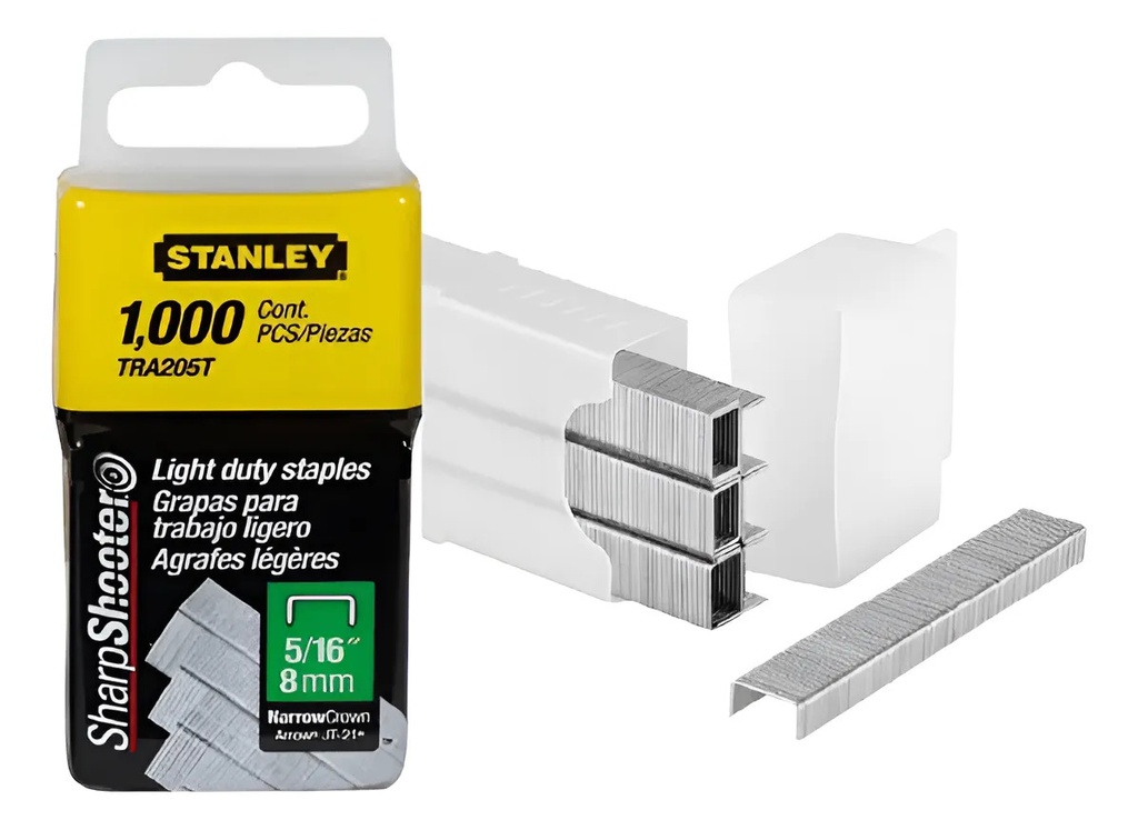 [BE-53890] Grapa 5/16" Uso Ligero TRA205T Stanley para Fijación