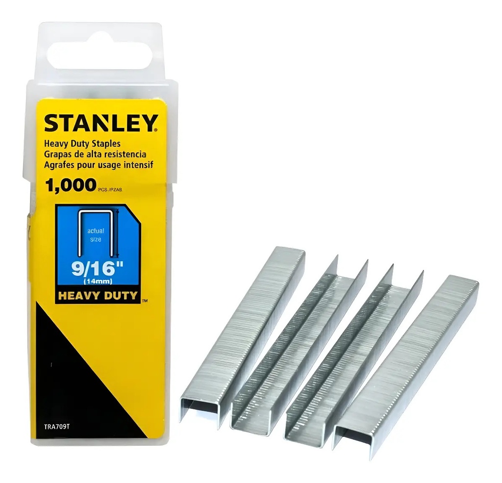 [BE-54309] Grapa 9/16" Uso Rudo TRA709T Stanley para Fijación