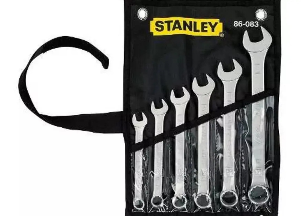 [BE-60835] Llaves Combinadas Std 6PZAS 86083 Stanley para Taller
