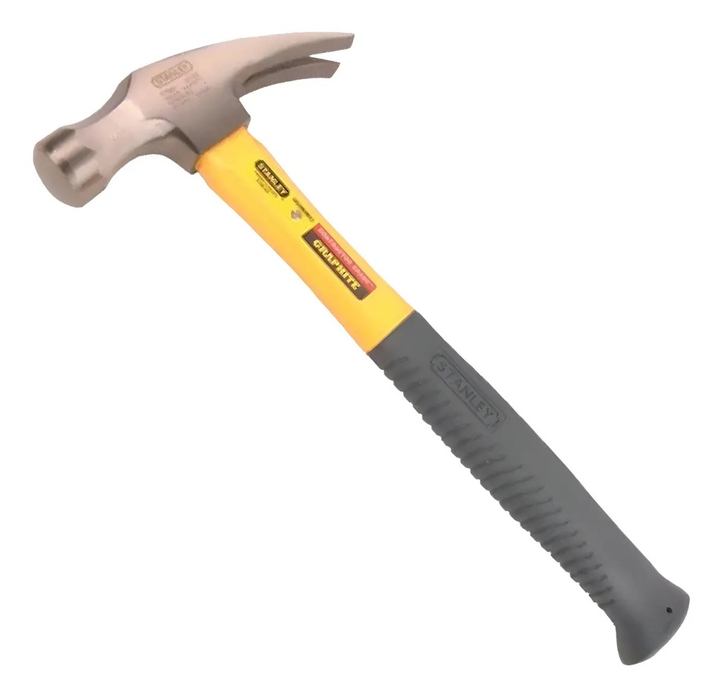 [BE-13042] Martillo Fibra Vidrio 20OZ Curva 51304 Stanley para Obra