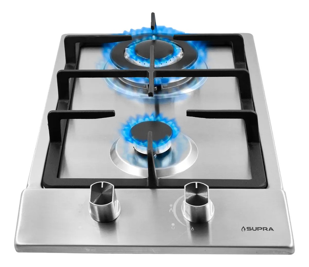 [BE-99851] Estufa Supra 2Q Emp Acero Domino Steel para Cocina