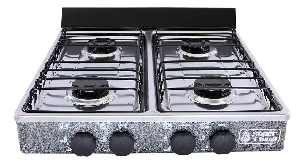[BE-22471] Estufa Supra 4Q Cub/acero Gris 4QCAG para Cocina