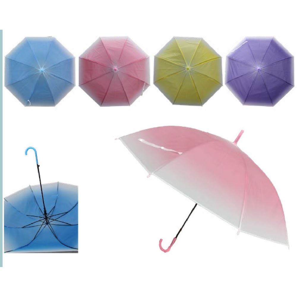 Paraguas Infantil Degradado 53.5 cm Colores Surtidos Caja 120 pzas