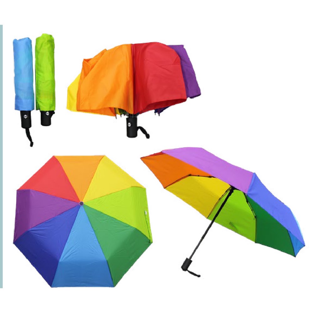 [EB-UB8849] Paraguas Automático Multicolor Plegable 53.5 cm Caja 80 pzas