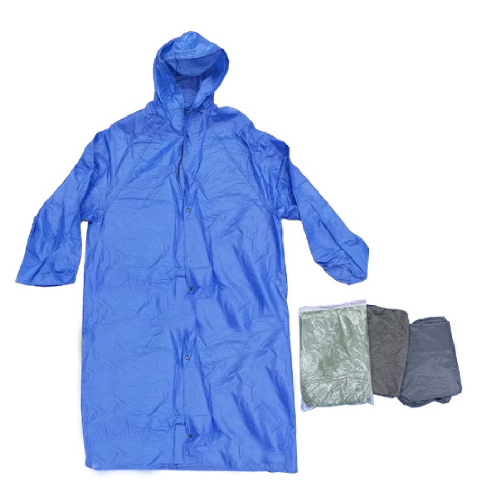 [EB-UB8878] Impermeable Adulto Color Liso con Capucha y Bolsa Caja 100 pzas
