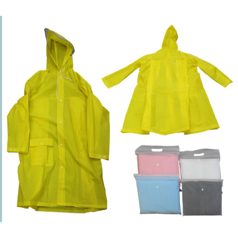 Impermeable Adulto con Espacio para Mochila y Capucha Caja 100 pzas