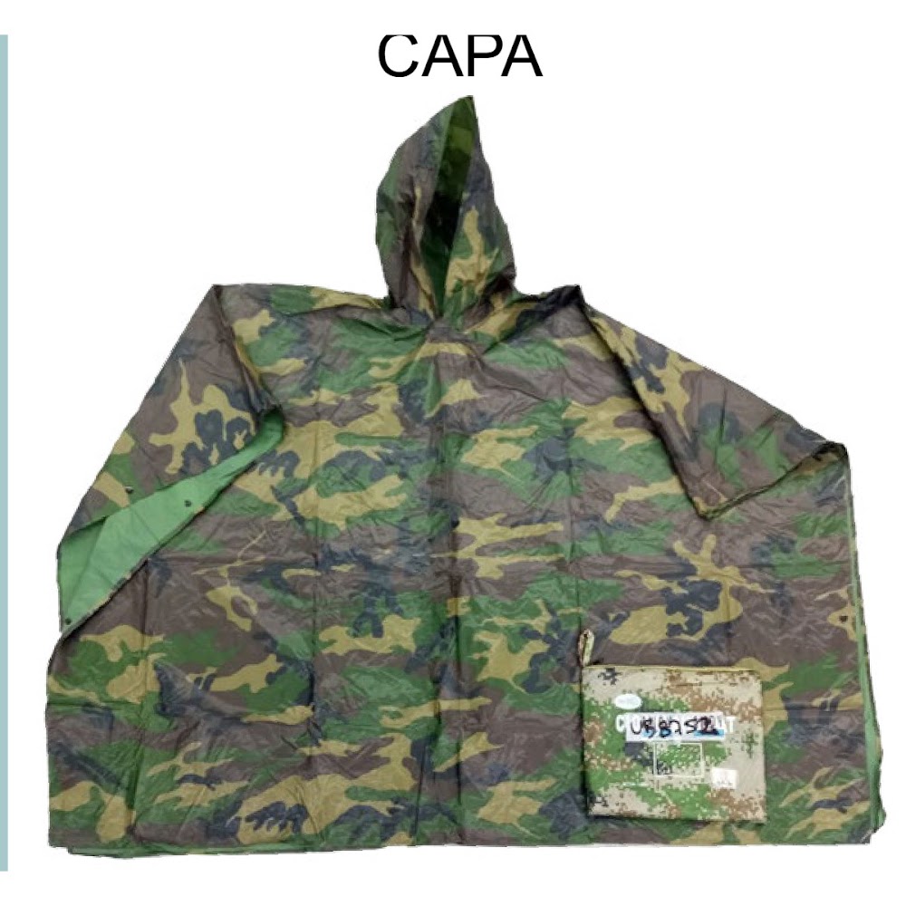 Capa Poncho Camuflaje Adulto Unitalla con Capucha Caja 50 pzas