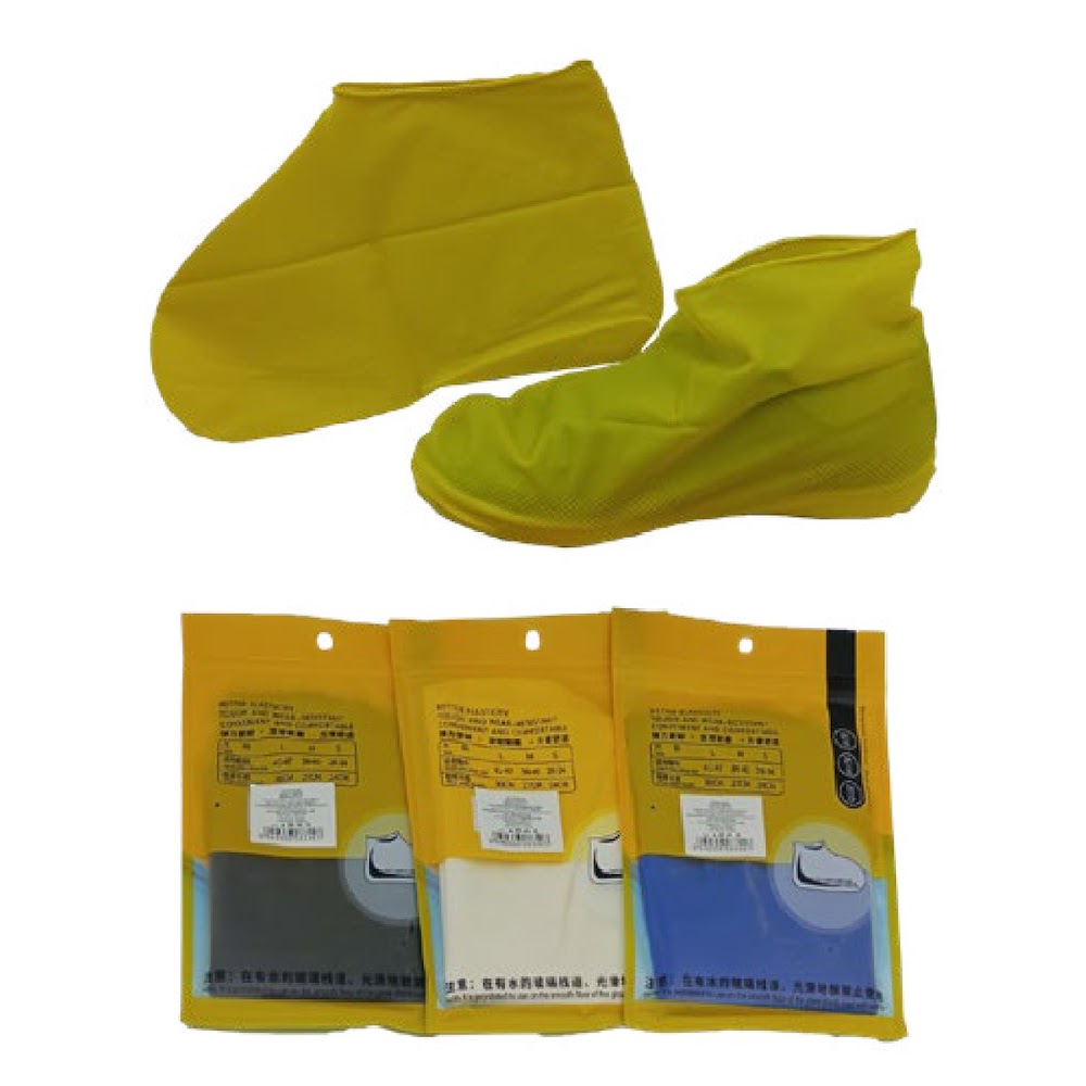[EB-UB8778] Cubre Calzado de Hule Impermeable Tallas M y L para Lluvia Caja 300 pzas