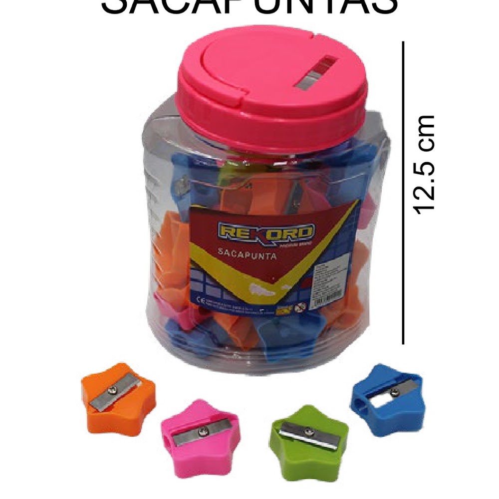 [EB-ST43635] Sacapuntas Figura Bote con 36 Piezas 12.5 cm Surtidos Caja 120 pzas