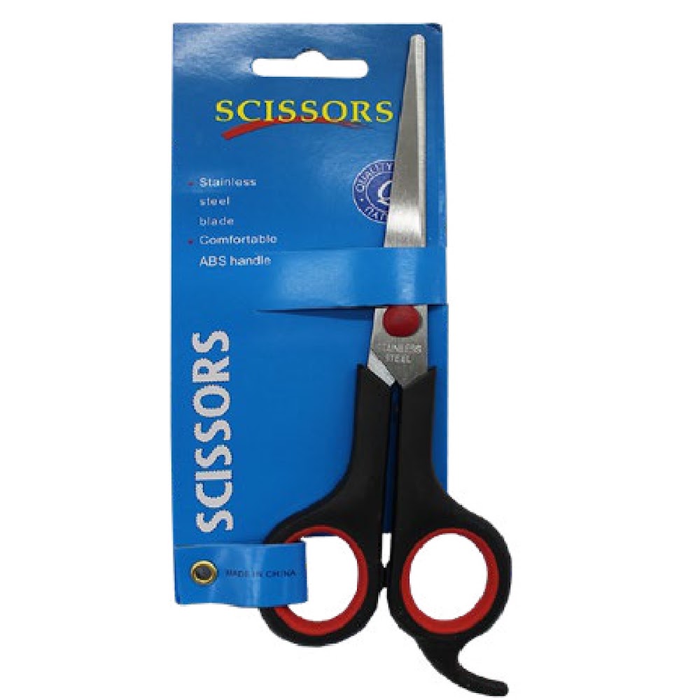 [EB-ST44553] Tijeras de Oficina 17.8 cm Acero Inoxidable Mango ABS Caja 600 pzas