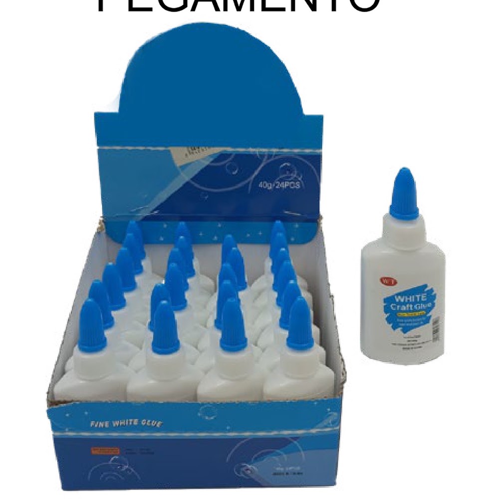 Pegamento Blanco Escolar 40 g con Boquilla Aplicadora Caja 480 pzas