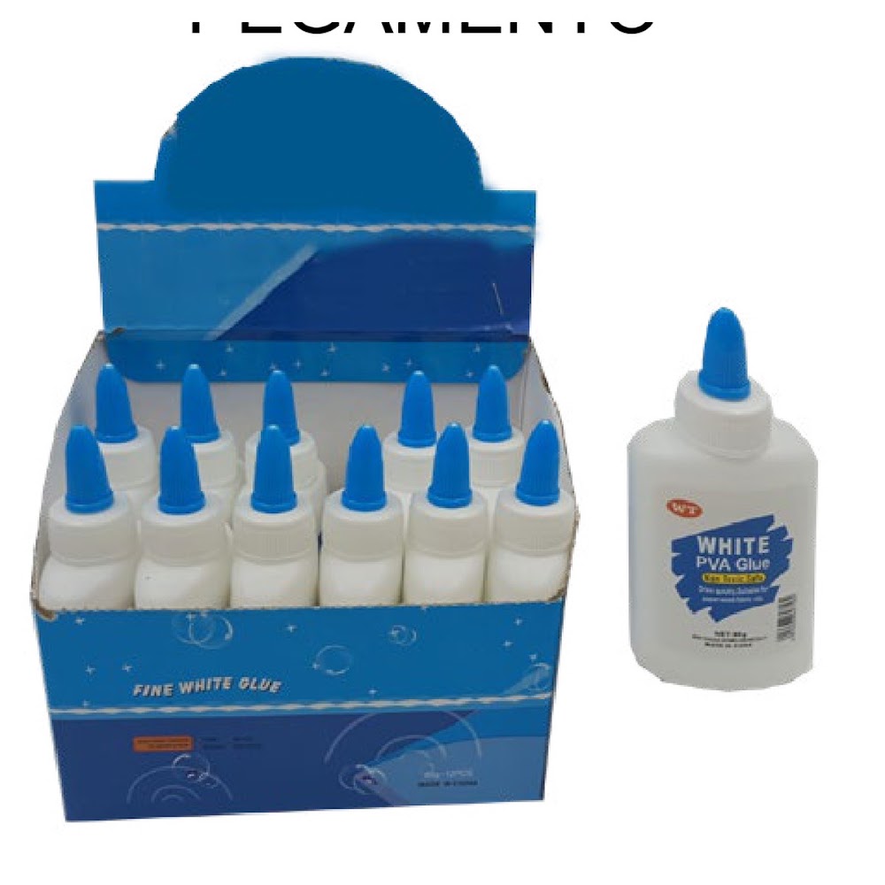 Pegamento Blanco Escolar 80 g con Boquilla Aplicadora Caja 192 pzas