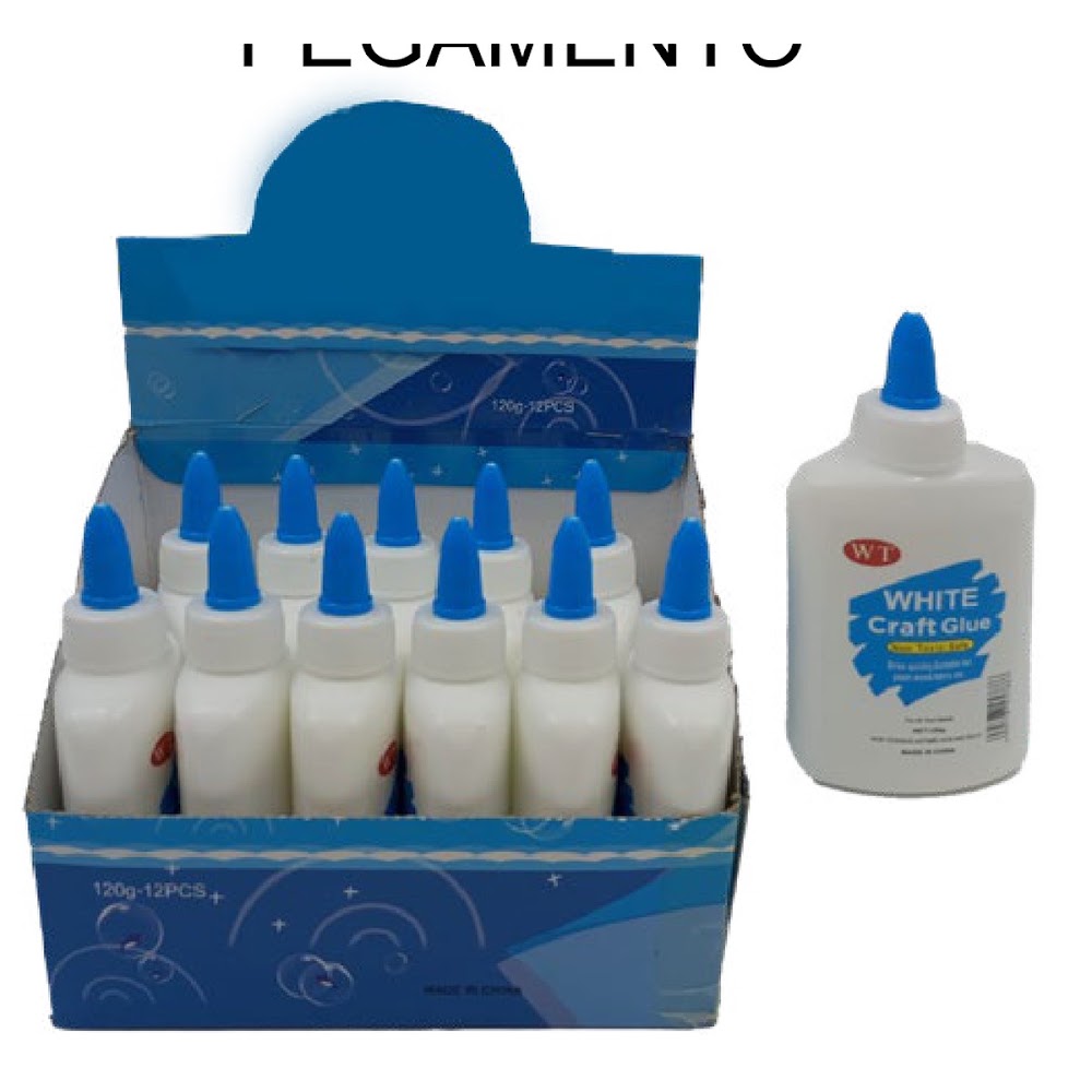 Pegamento Blanco Escolar 120 g con Boquilla Aplicadora Caja 192 pzas