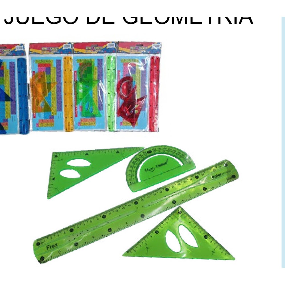 Juego de Geometría 30 cm con Tabla Periódica Incluida Caja 288 pzas
