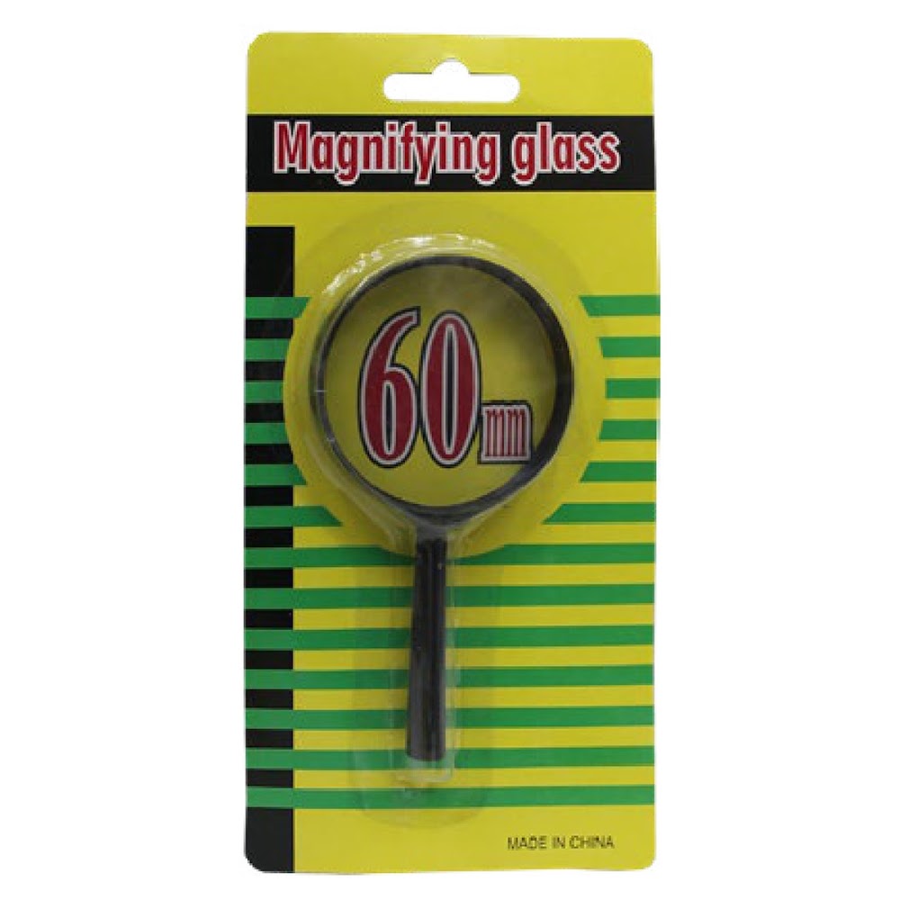 [EB-ST44649] Lupa de Vidrio 60 mm con Mango para Escuela Caja 288 pzas