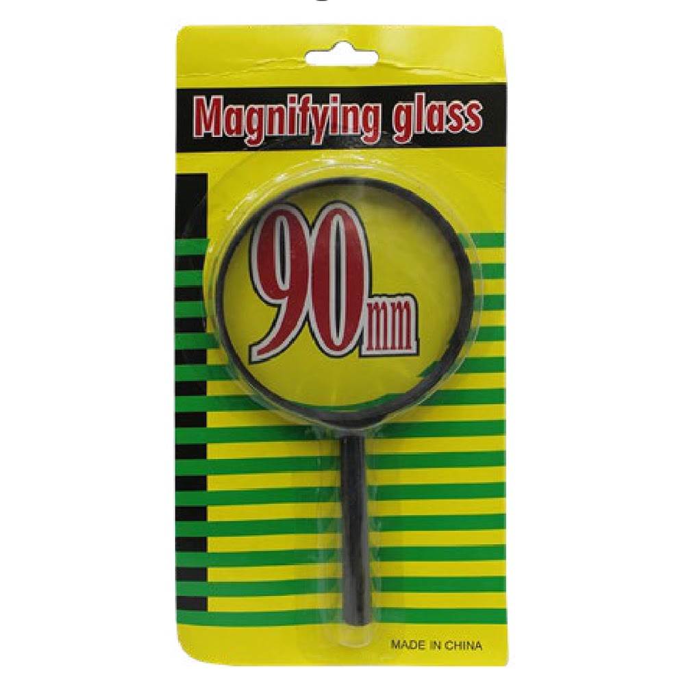 [EB-ST44651] Lupa de Vidrio 90 mm con Mango para Lectura Caja 120 pzas