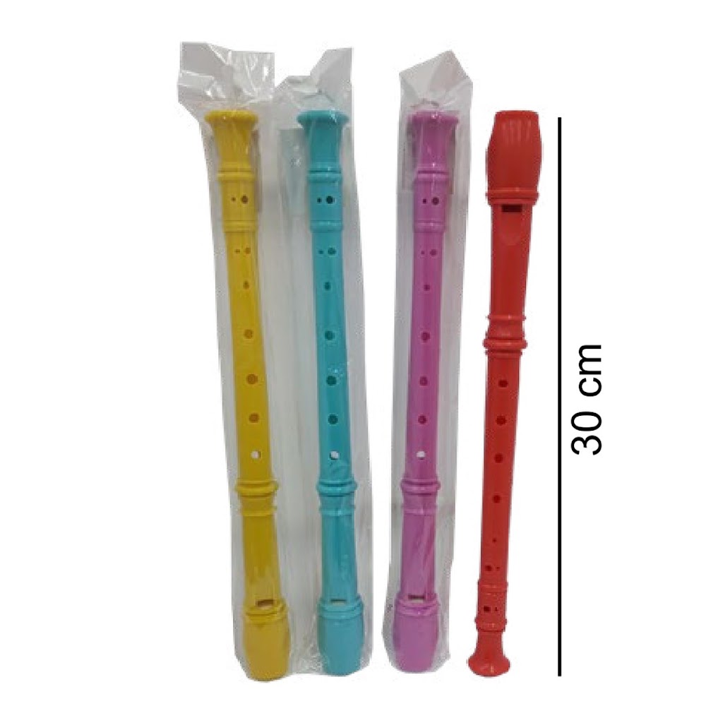 [EB-ST42094] Flauta Dulce Escolar 30 cm Colores Surtidos Caja 240 pzas
