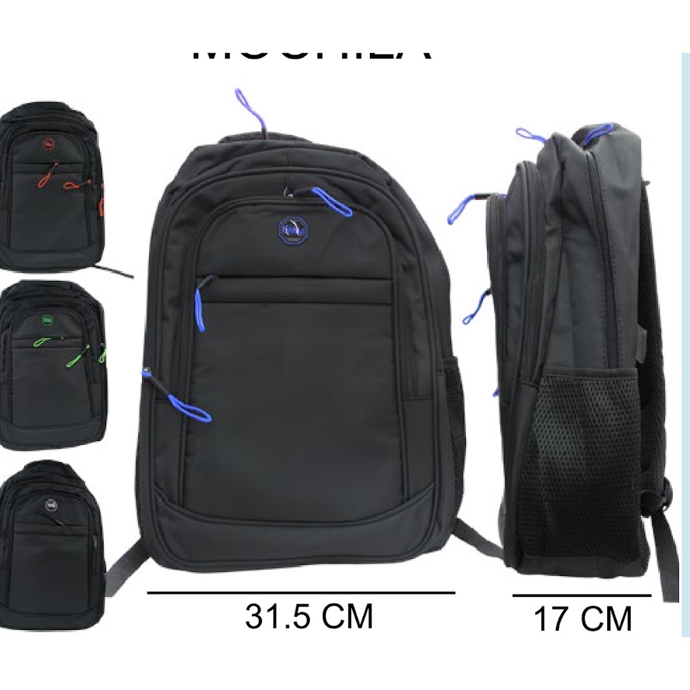[EB-BG55879] Mochila Ejecutiva 31.5x51x17 cm con Malla Lateral Caja 60 pzas