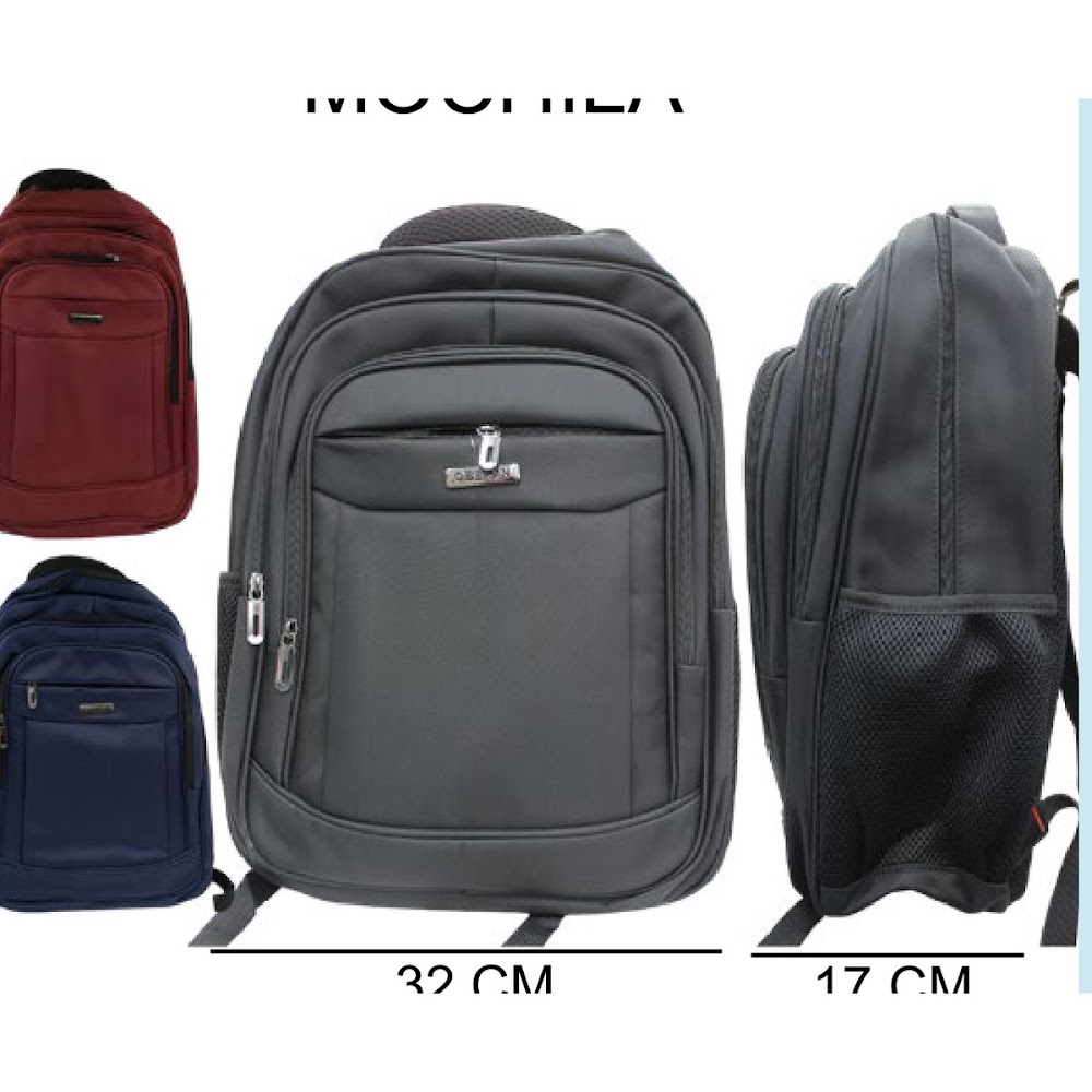 [EB-BG55823] Mochila Ejecutiva Impermeable 32x48x17 cm 4 Compartimentos Caja 48 pzas