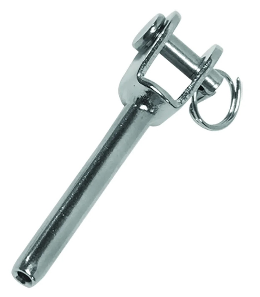 Casquillo Inoxidable con Quijada 1/4x1/8"