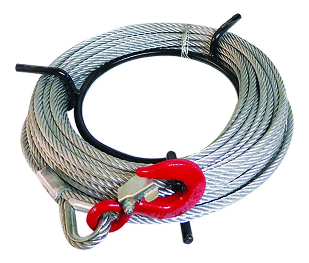 Cable de Repuesto para Tirfor con Gancho 8 mm x 20 m (3750 kg) Titan