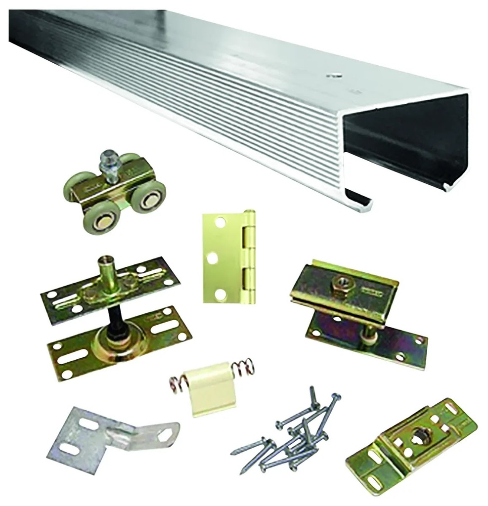 Riel para 4 Puertas Plegable 96" Juego para Clóset Stanley