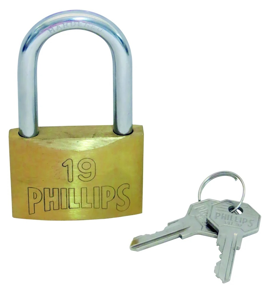 Candado Latón 50 mm de Seguridad Phillips