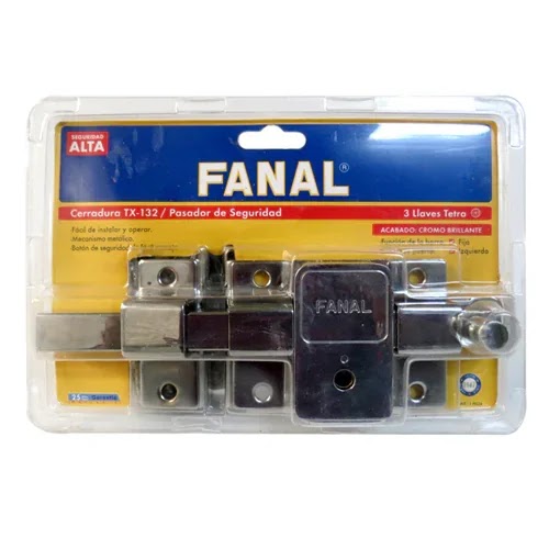 Cerradura Barra Fija Extra Seguridad Tetra para Puerta Fanal