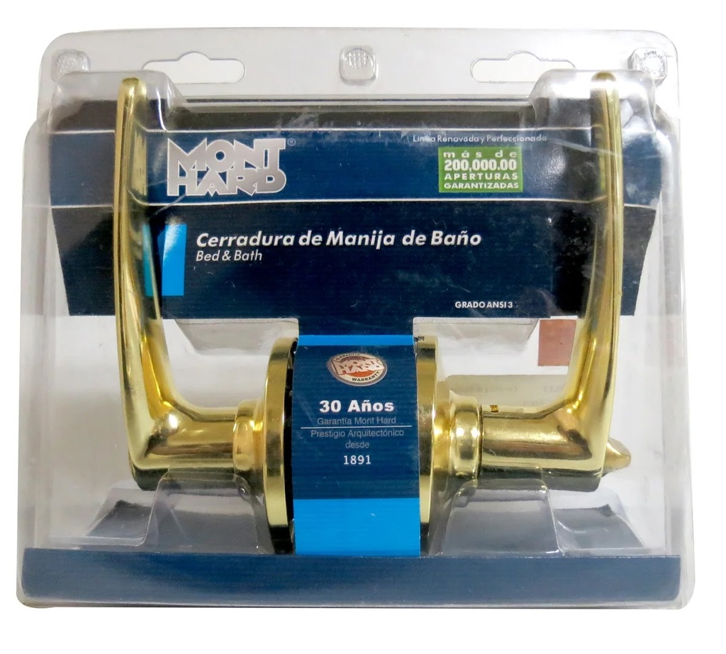[OB-119193] Cerradura Manija Calgary Baño Latón B para Puerta Mont Hard