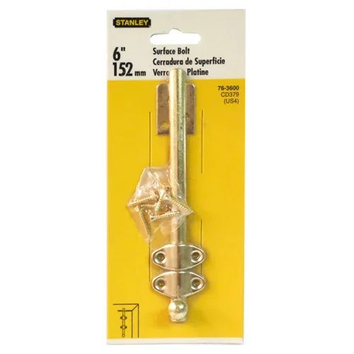 Pestillo de Superficie 6" para Puerta Stanley