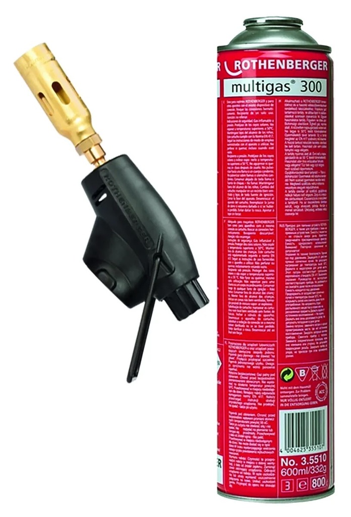 Soplete Juego con Cartucho But/pro 600 ml Rothenberg